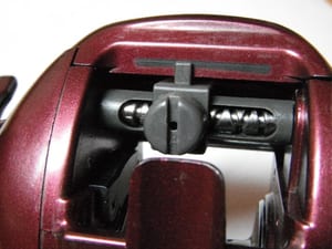 Shimano Scorpion after service — line guide system ready